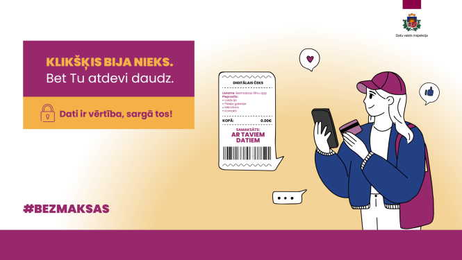meitene, digitālais čeks, samaksāji ar personas datiem