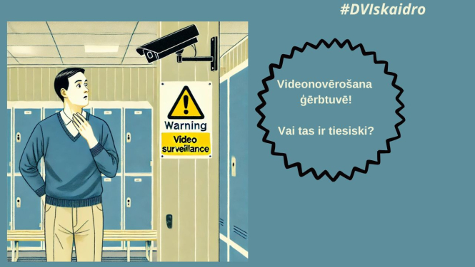 Cilvēks šokā par videonovērošanu ģērbtuvē