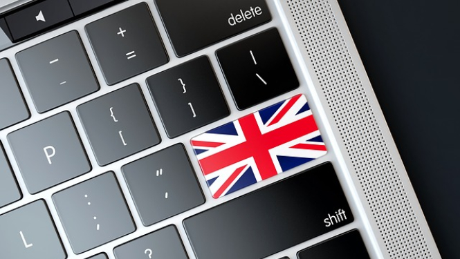 Apvienotās Karalistes attēls uz klaviatūras