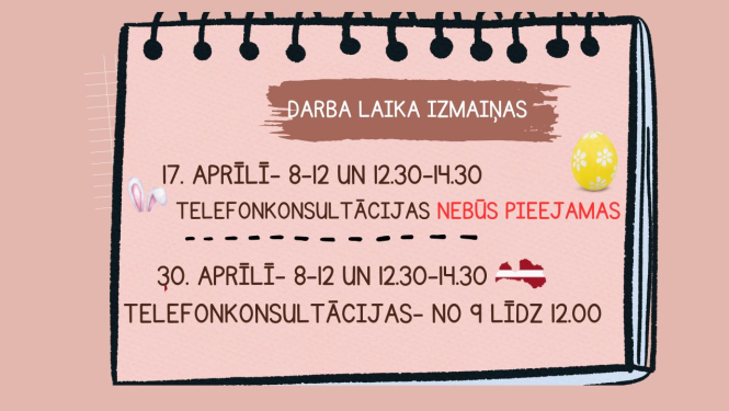 Izmaiņas darba laikā