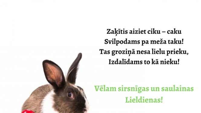 Lieldienu apsveikums