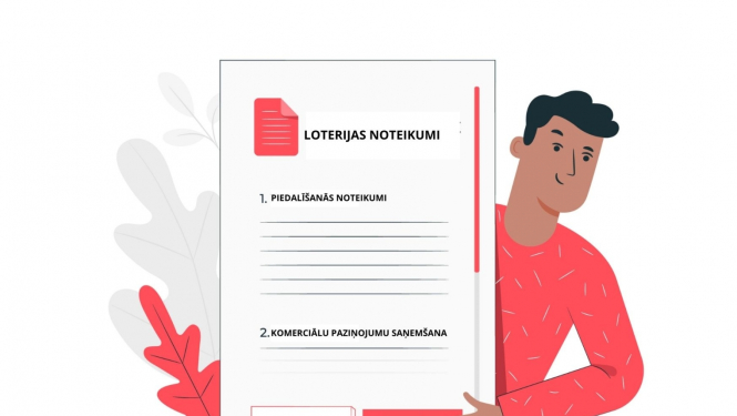 Loterijas noteikumi, komerciālie paziņojumi, piekrišana