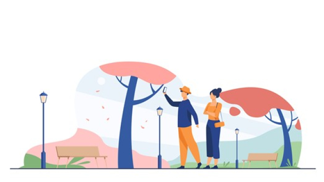 Paris fotografejas parka