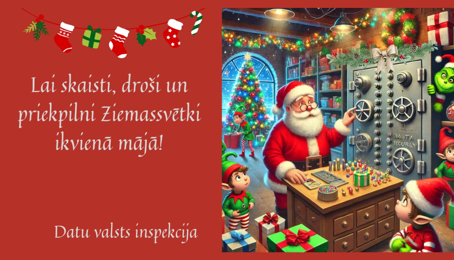 Ziemassvētku apsveikums ar salaveci