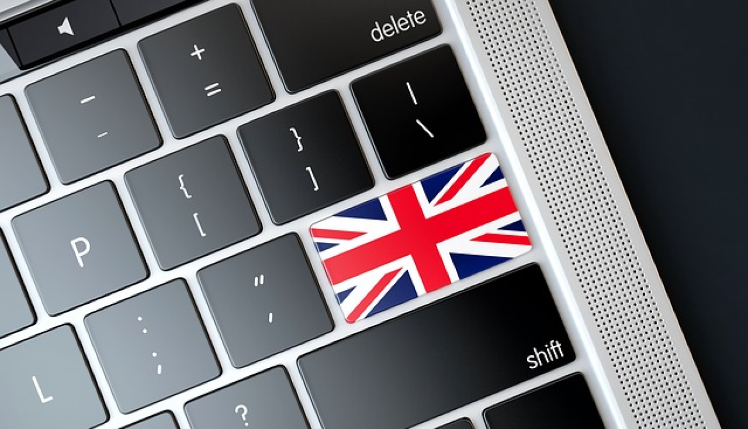 Apvienotās Karalistes attēls uz klaviatūras
