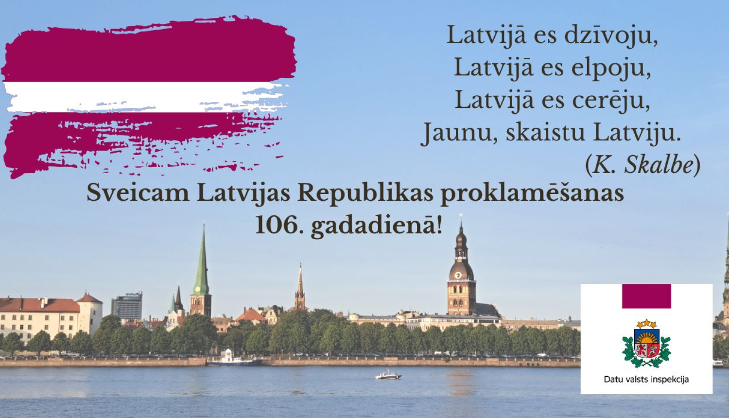 Sveicam 18. novembrī!