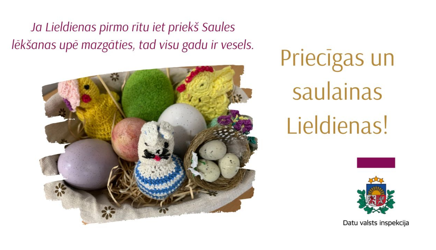 Lieldienu apsveikums