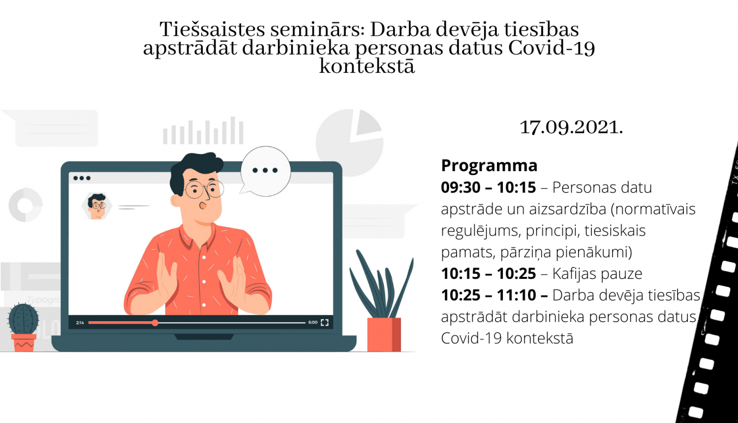 Tiešsaistes semināra attēls