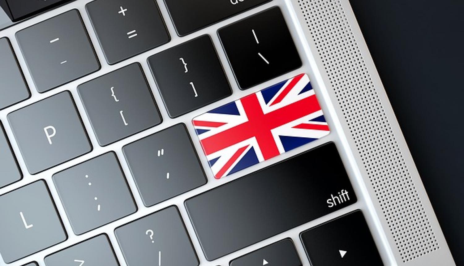 Apvienotās Karalistes attēls uz klaviatūras