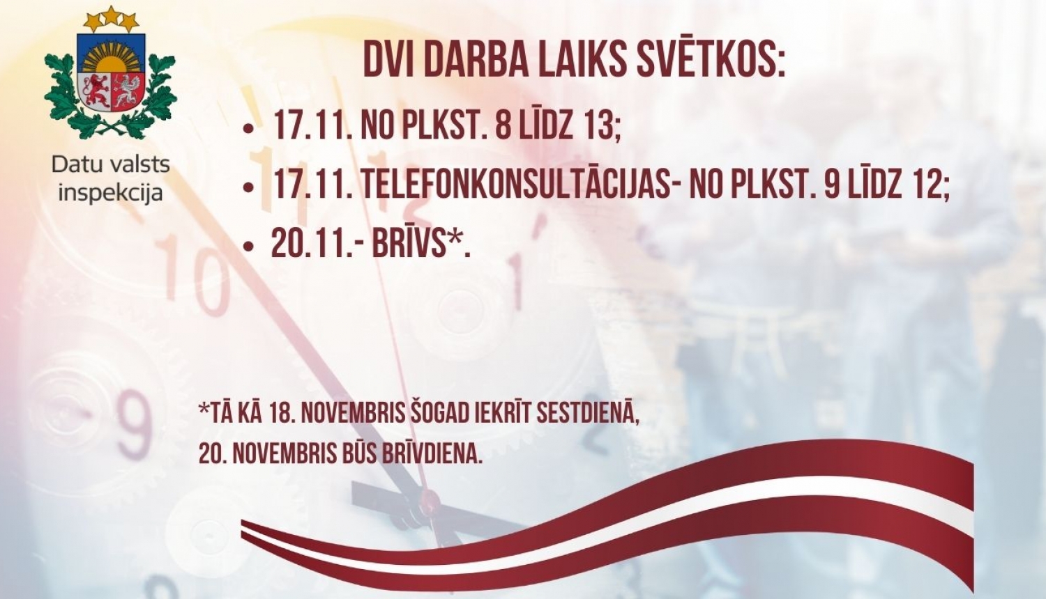 Darba laiks 17.11.