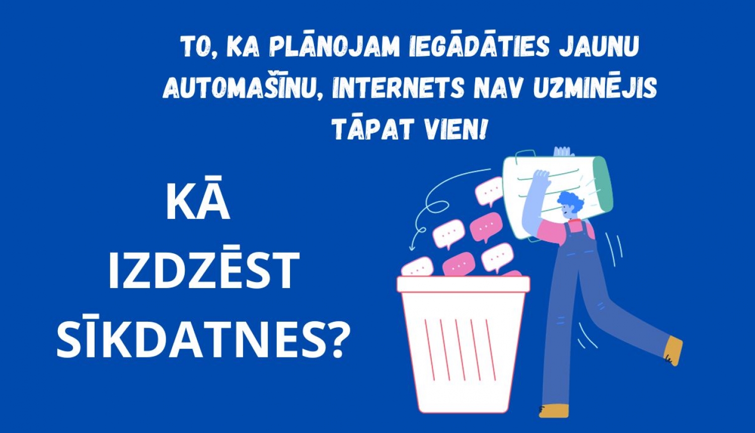 Kā izdzēst sīkdatnes?