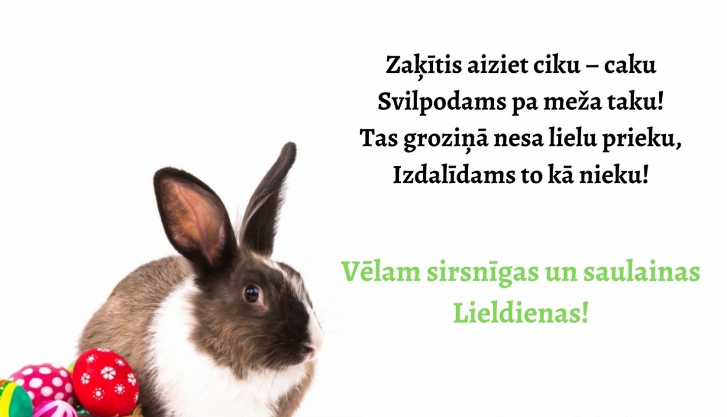 Lieldienu apsveikums