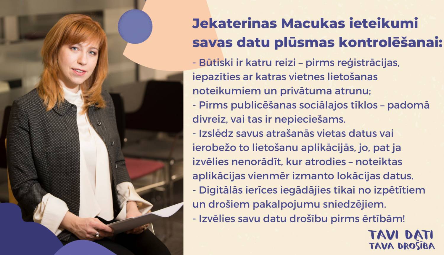 Datu valsts inspekcijas direktore Jekaterina Macuka